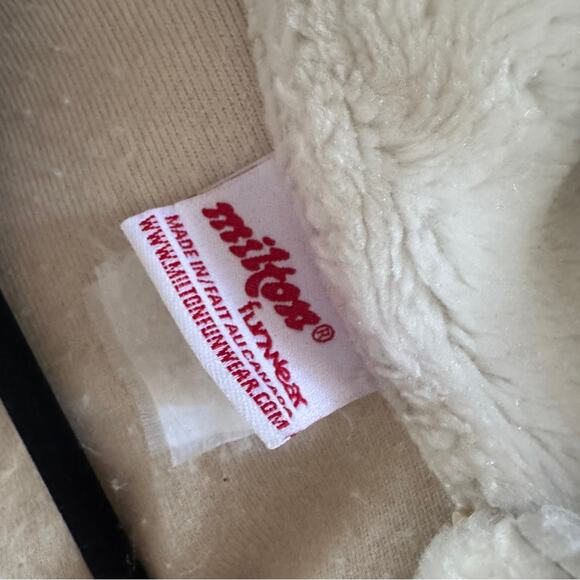 Vintage Milton Funwear Full Zip Feather Southwestern Cream Beige Jacket - Picture 2 of 7